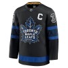 Miehille NHL Toronto Maple Leafs Pelipaita Fanatics Premium Auston Matthews 2024-25 Kolmas Musta